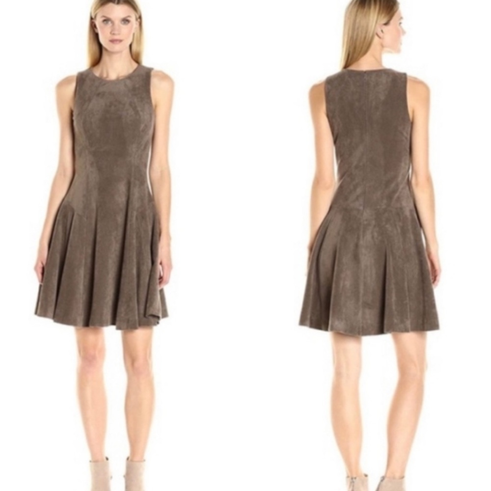 IVANKA TRUMP faux suede dress